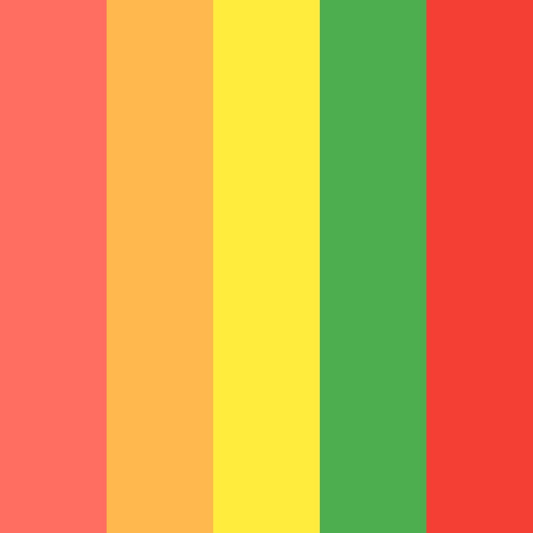 Download blazing heart color palette PNG image (square)