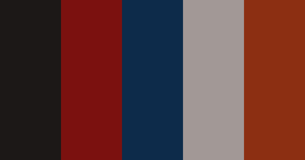 Download dark elegance color palette PNG image (landscape)