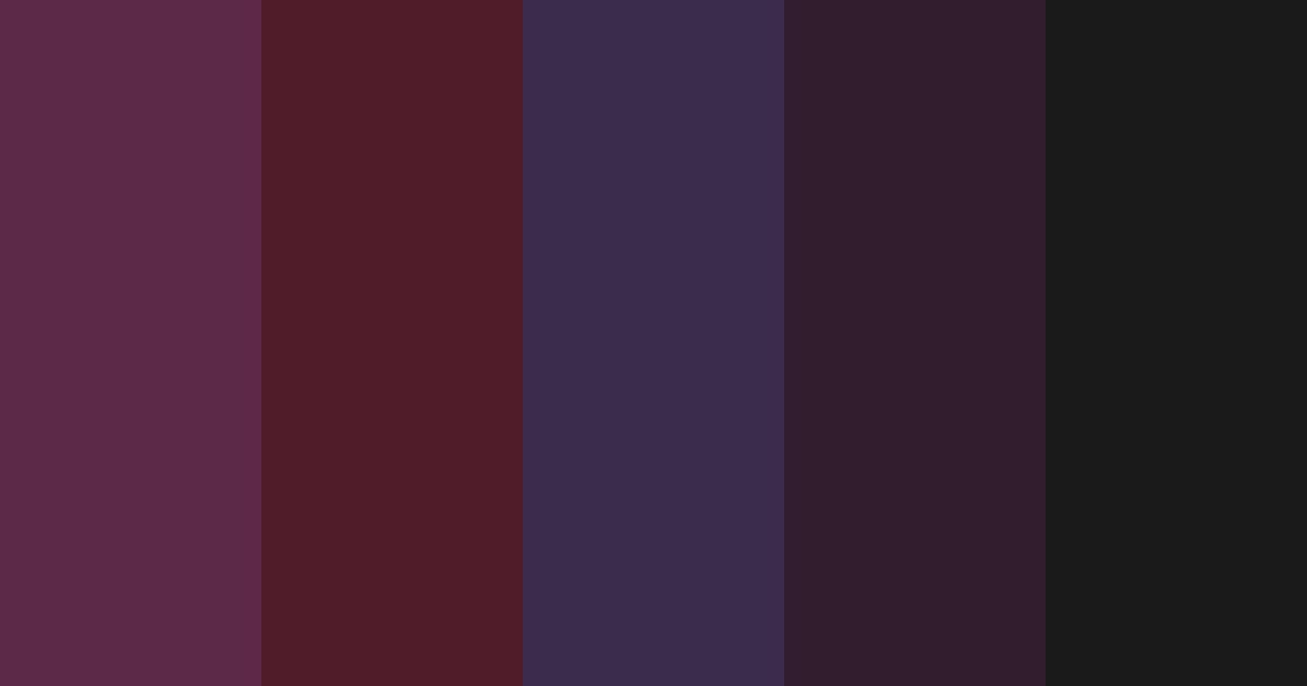 Download dark velvet color palette PNG image (landscape)