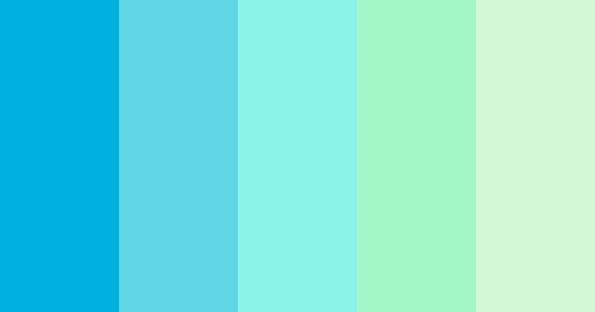 Download hatsune miku color palette PNG image (landscape)