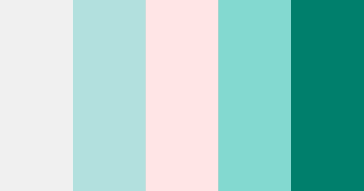 Download mint blossom color palette PNG image (landscape)