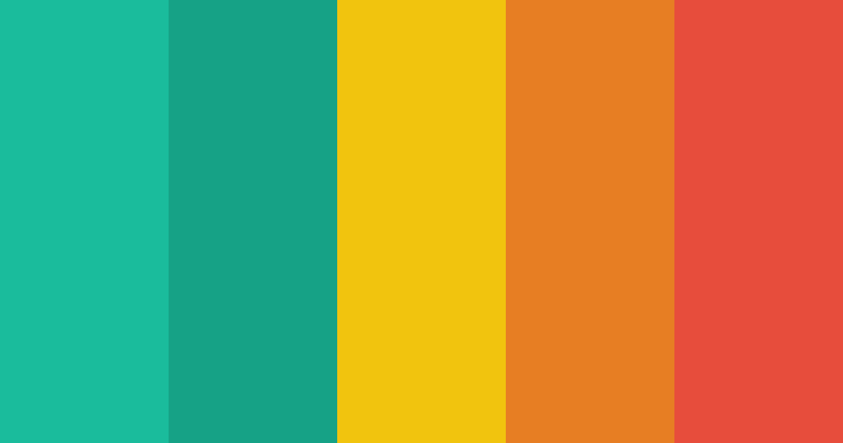 Download tropical delight color palette PNG image (landscape)