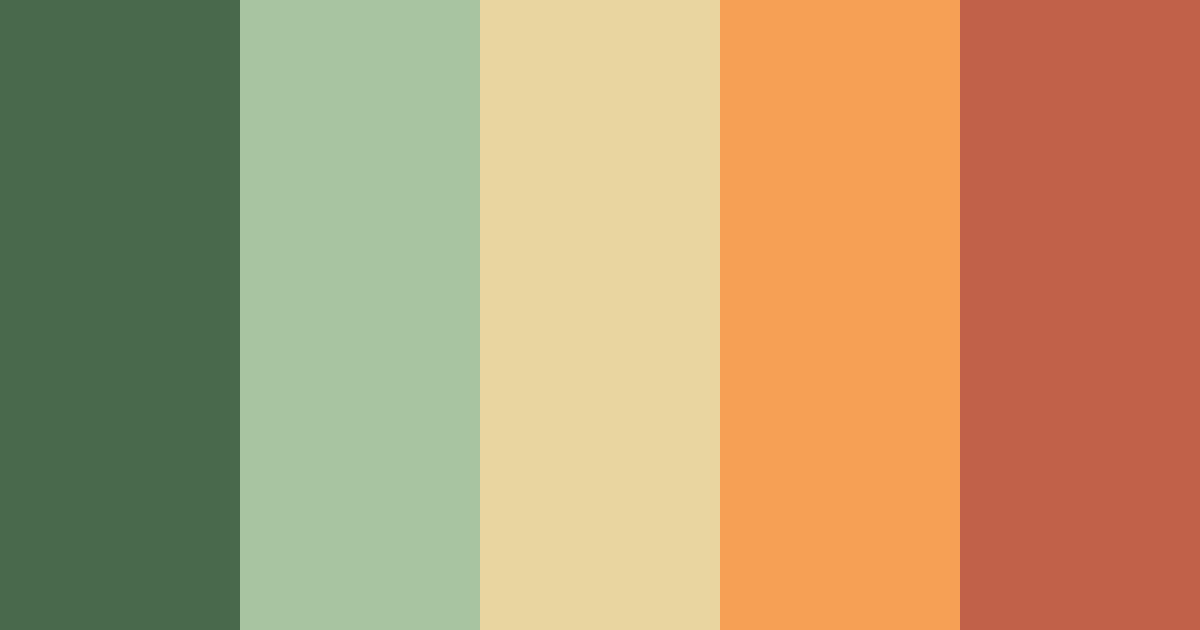 Download warrior cats color palette PNG image (landscape)