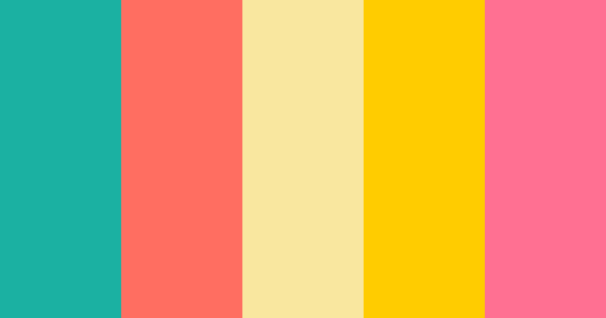Download hawaiian breeze color palette PNG image (landscape)