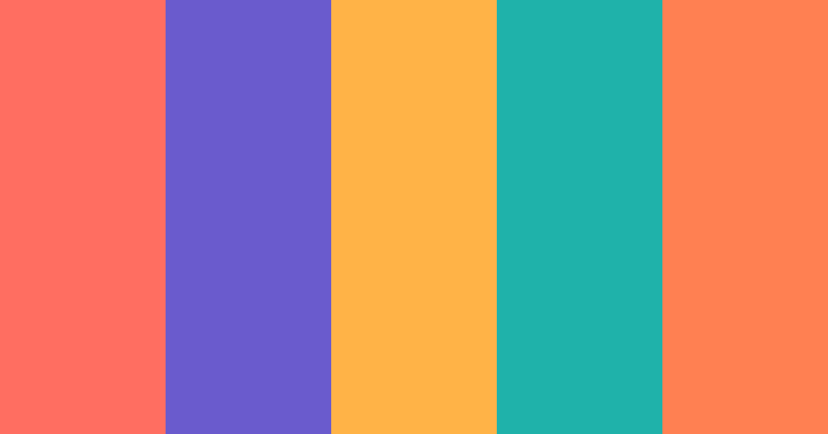 Download hawaii retro color palette PNG image (landscape)