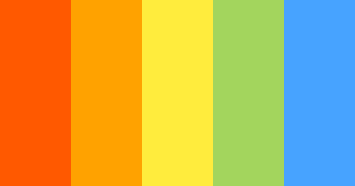 Download rainbow pride color palette PNG image (landscape)