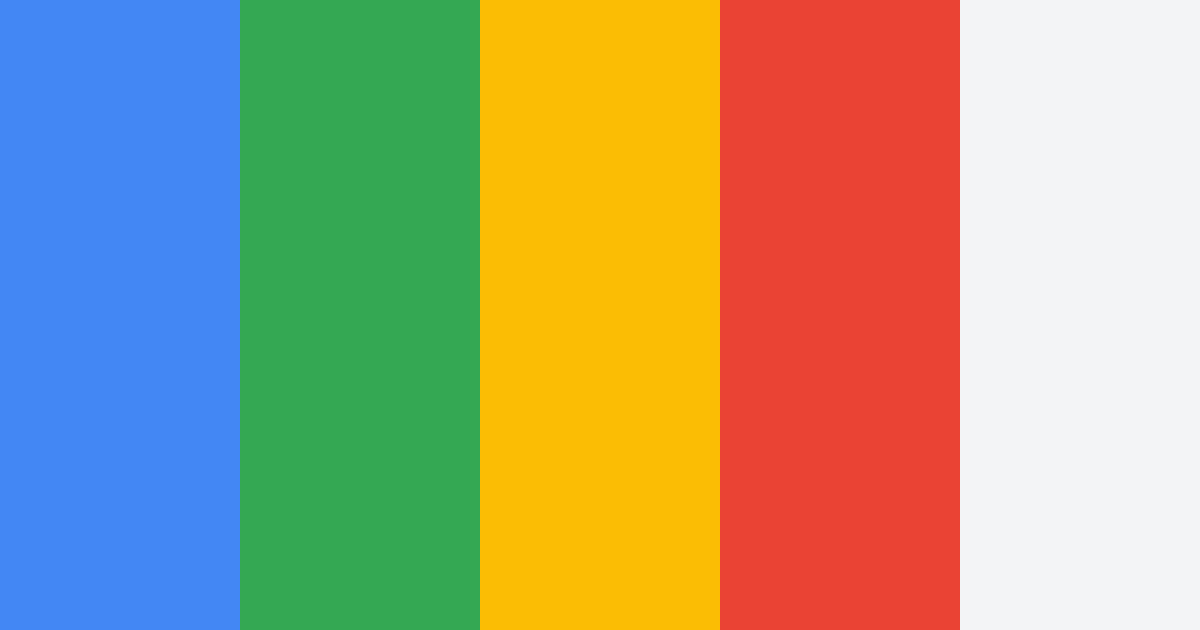 Download google colors color palette PNG image (landscape)