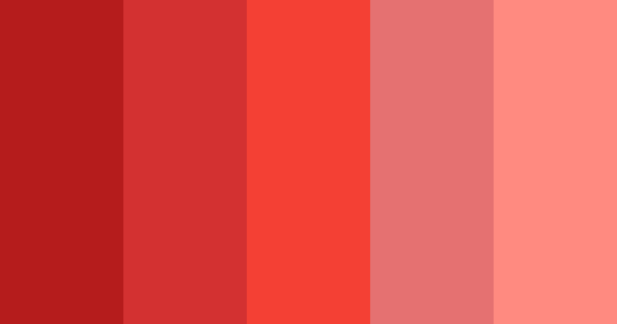 Download passionate red color palette PNG image (landscape)