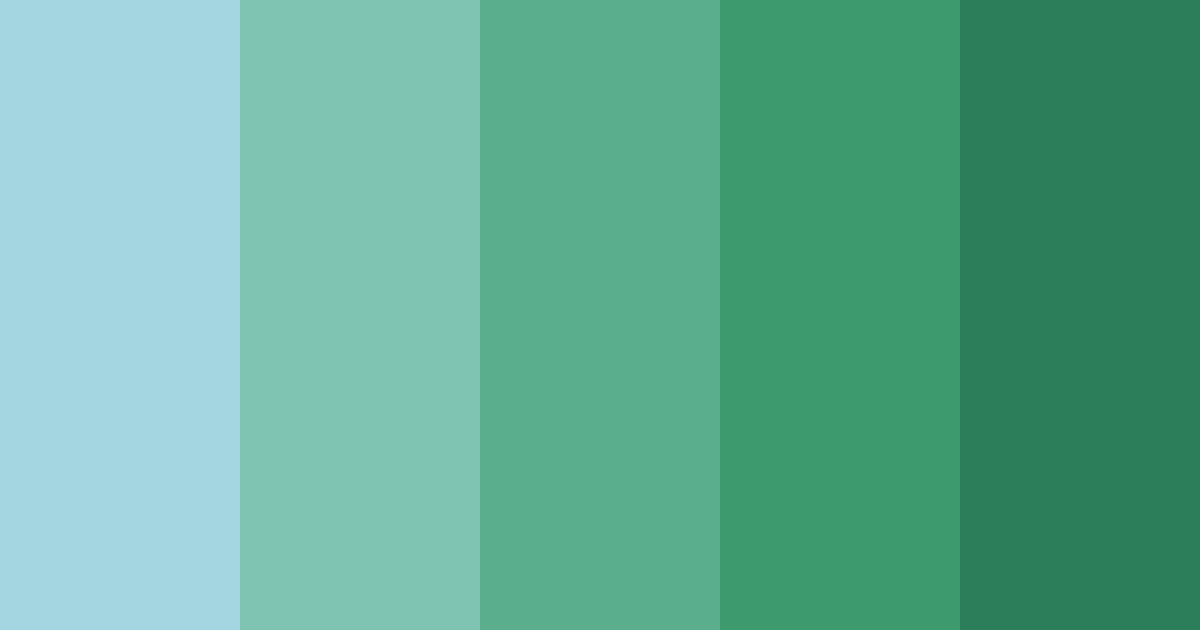 Download mint breeze color palette PNG image (landscape)