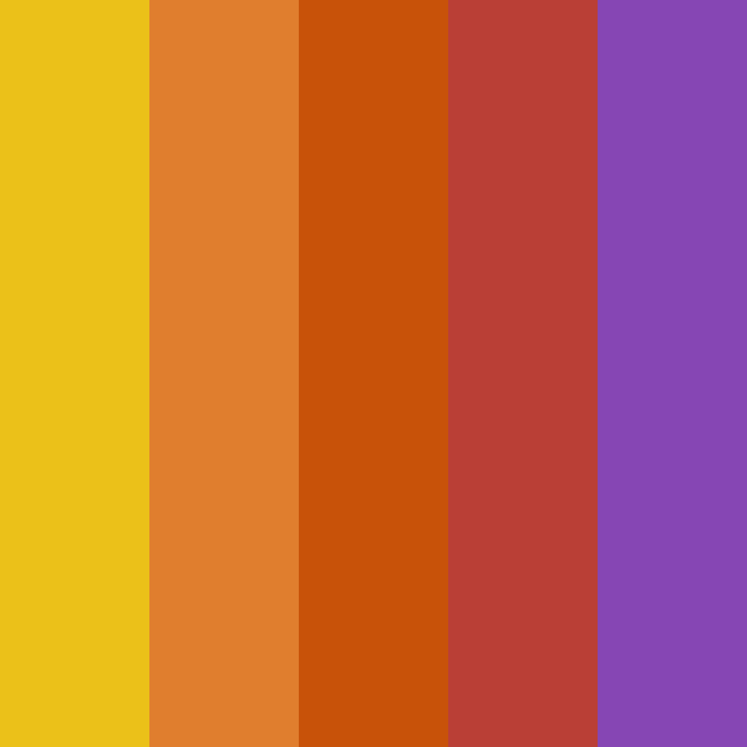 Download merchant's sunset color palette PNG image (square)