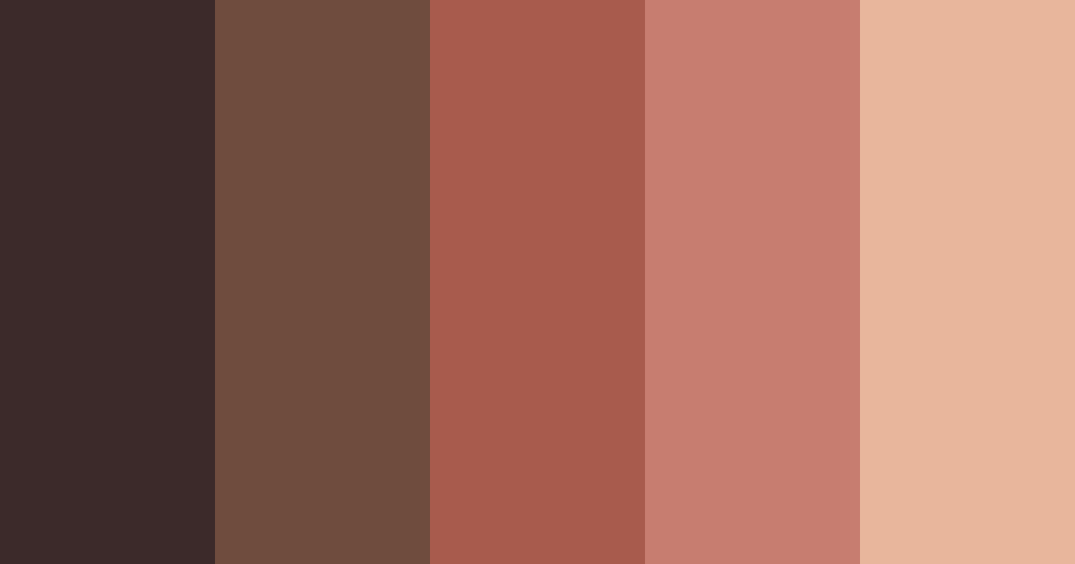 Download dark auburn color palette PNG image (landscape)