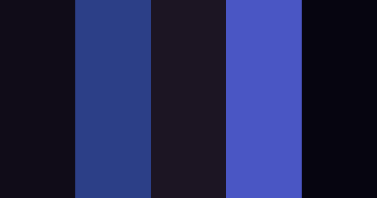 Download midnight serenity color palette PNG image (landscape)