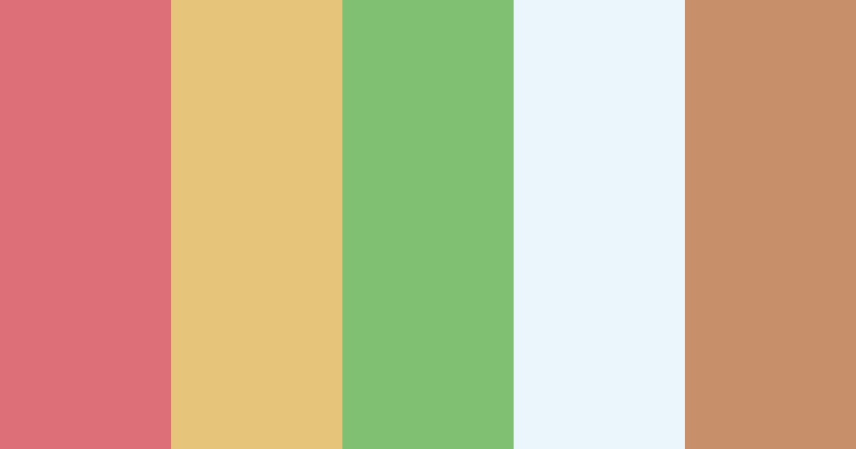 Download christmas color palette PNG image (landscape)
