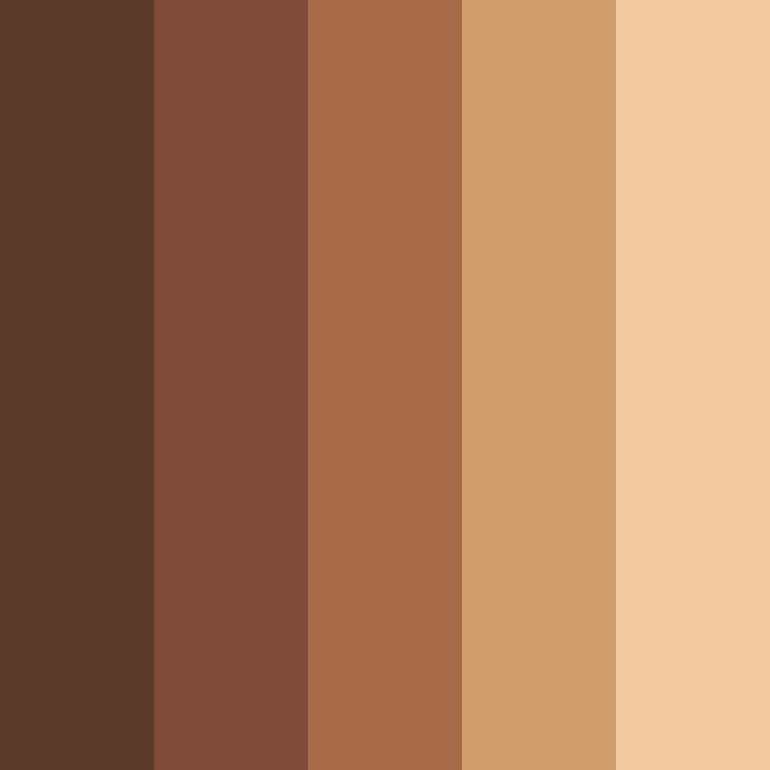 Download auburn glow color palette PNG image (square)