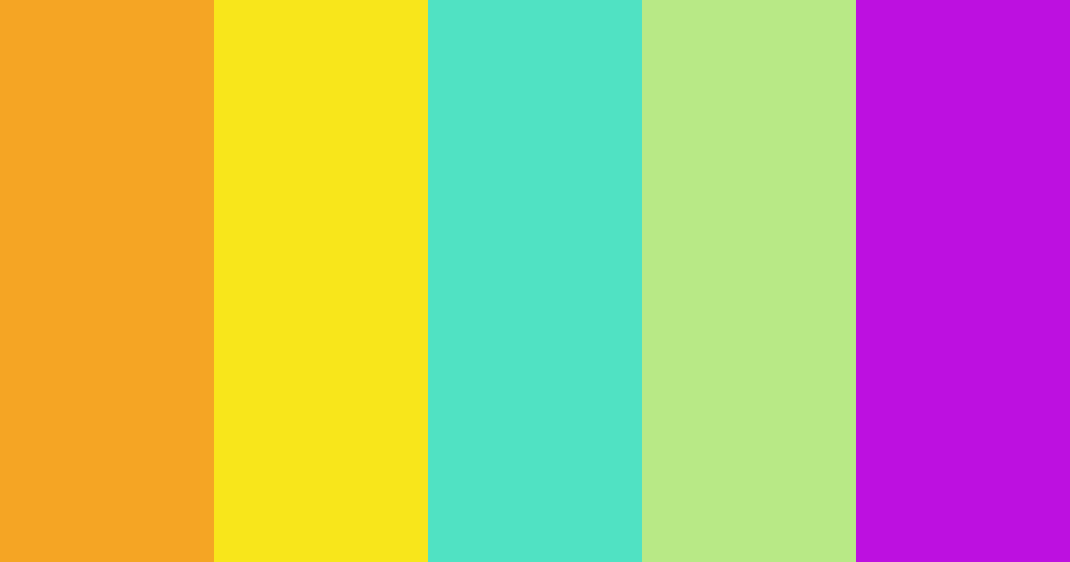 Download cute cat psycho color palette PNG image (landscape)