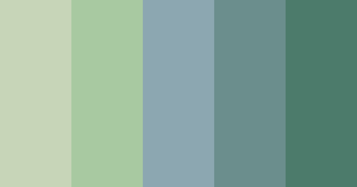 Download sage green dream color palette PNG image (landscape)
