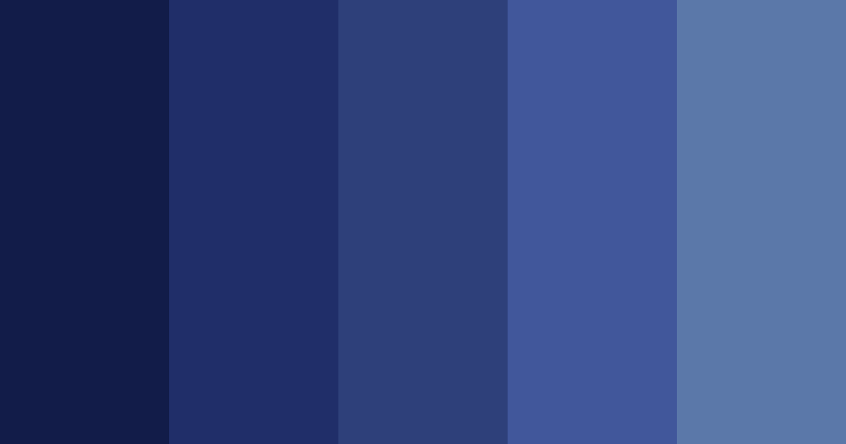 Download deep blue night color palette PNG image (landscape)