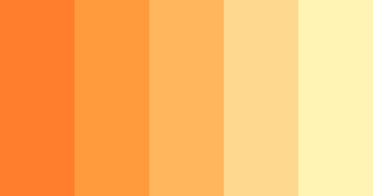 Download pumpkin spice color palette PNG image (landscape)