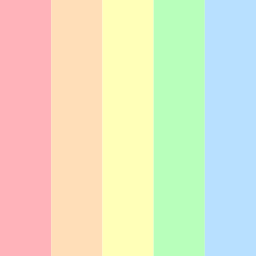 Soft Rainbow in Rainbow Color Palettes