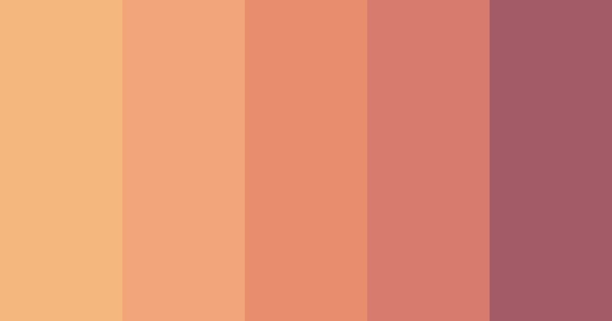 Download peach wine color palette PNG image (landscape)