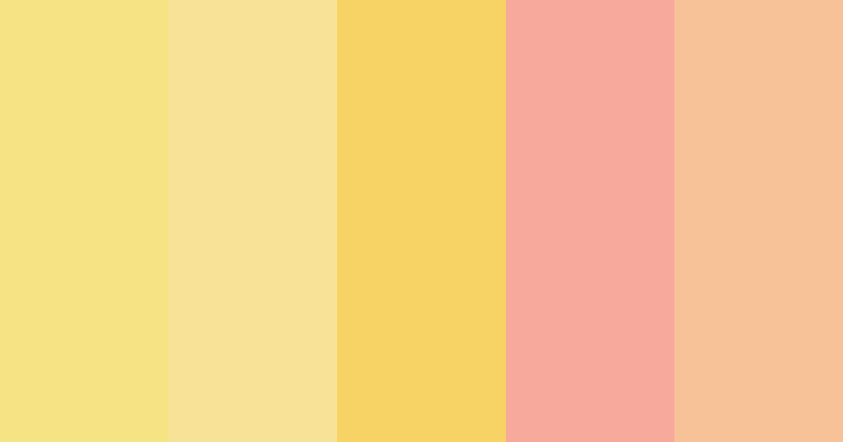 Download lemon drop color palette PNG image (landscape)