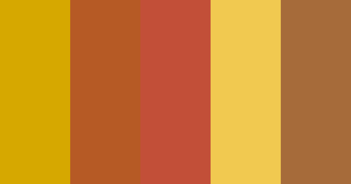 Download retro gold and red color palette PNG image (landscape)