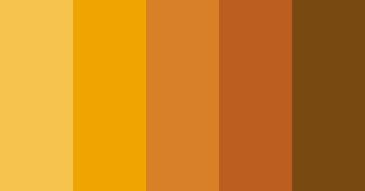 Download sunflower color palette PNG image (landscape)
