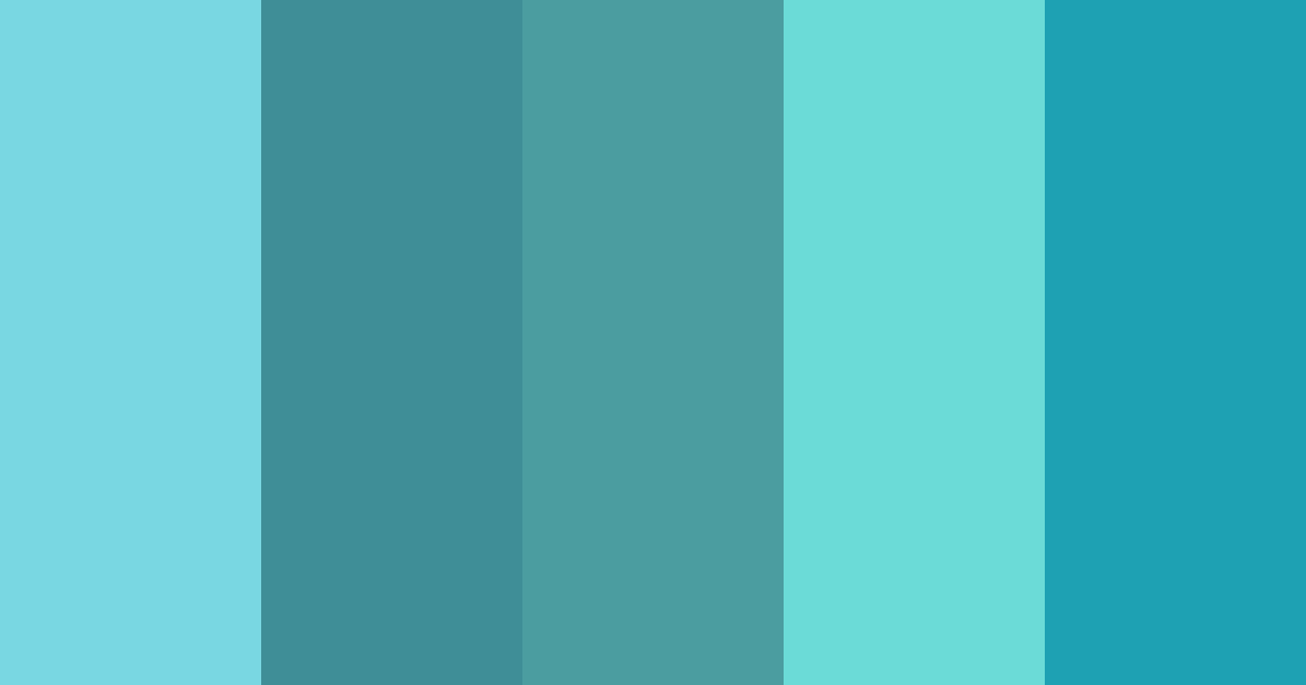 Download hatsune miku color palette PNG image (landscape)