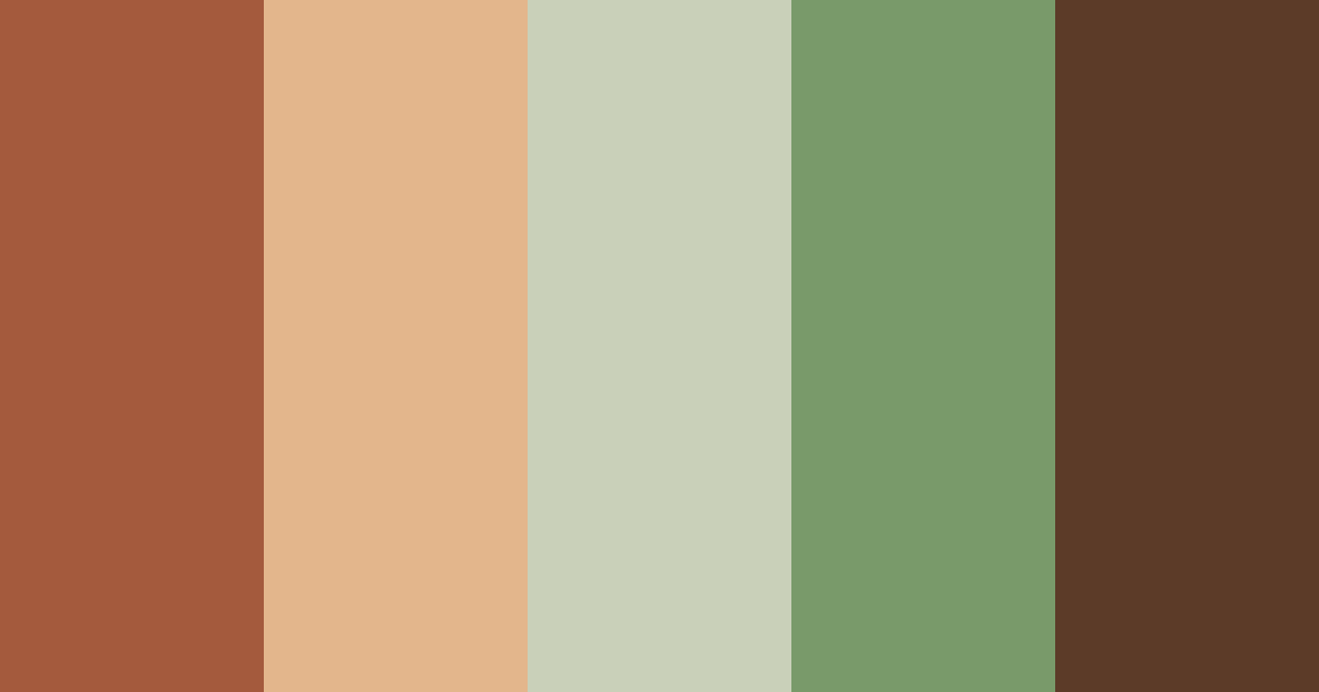 Download hazel deer color palette PNG image (landscape)