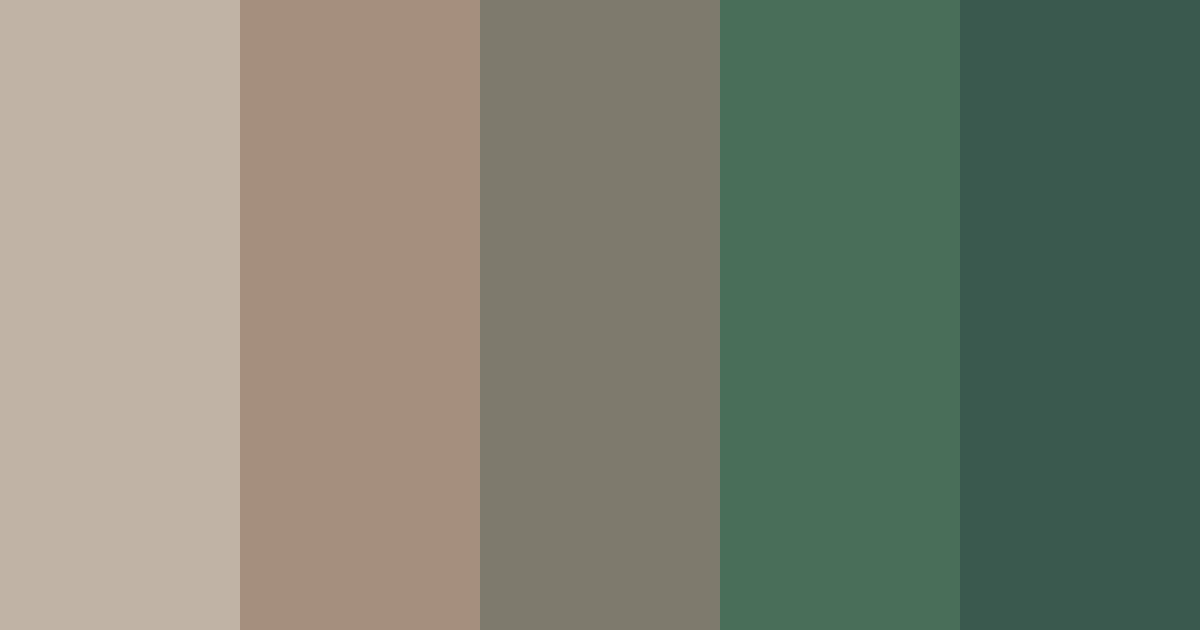 Download vintage nature color palette PNG image (landscape)