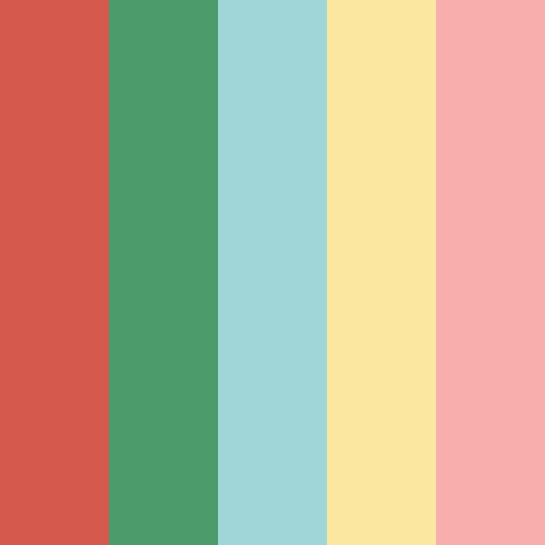 Download 90s nature vibes color palette PNG image (square)