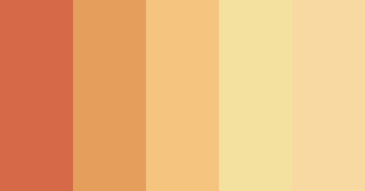 Download warm handmade feel color palette PNG image (landscape)