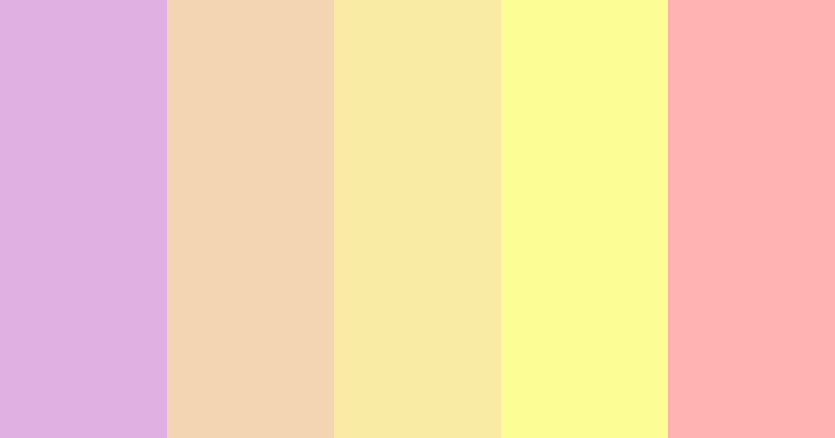 Download 60s light color palette PNG image (landscape)