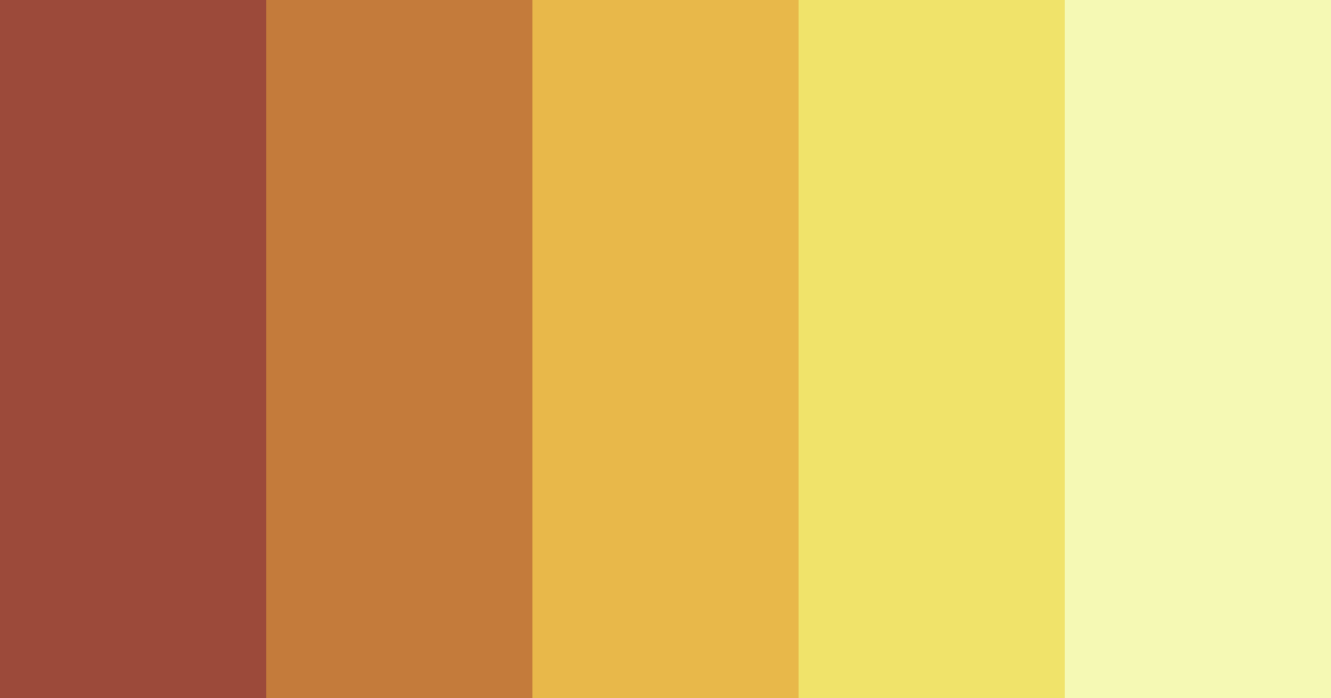 Download auburn to soft yellow color palette PNG image (landscape)