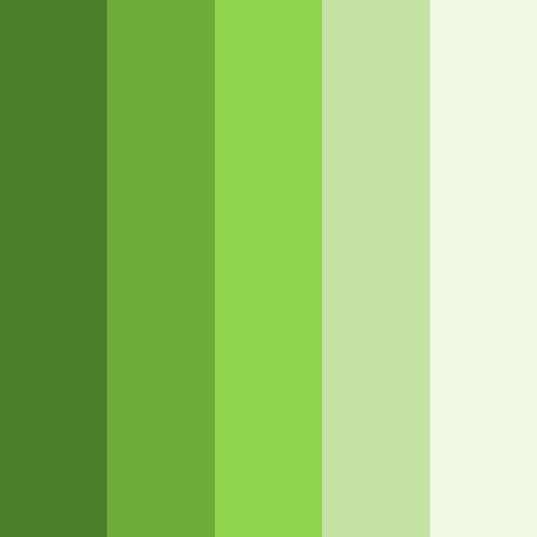 Download the green knight color palette PNG image (square)