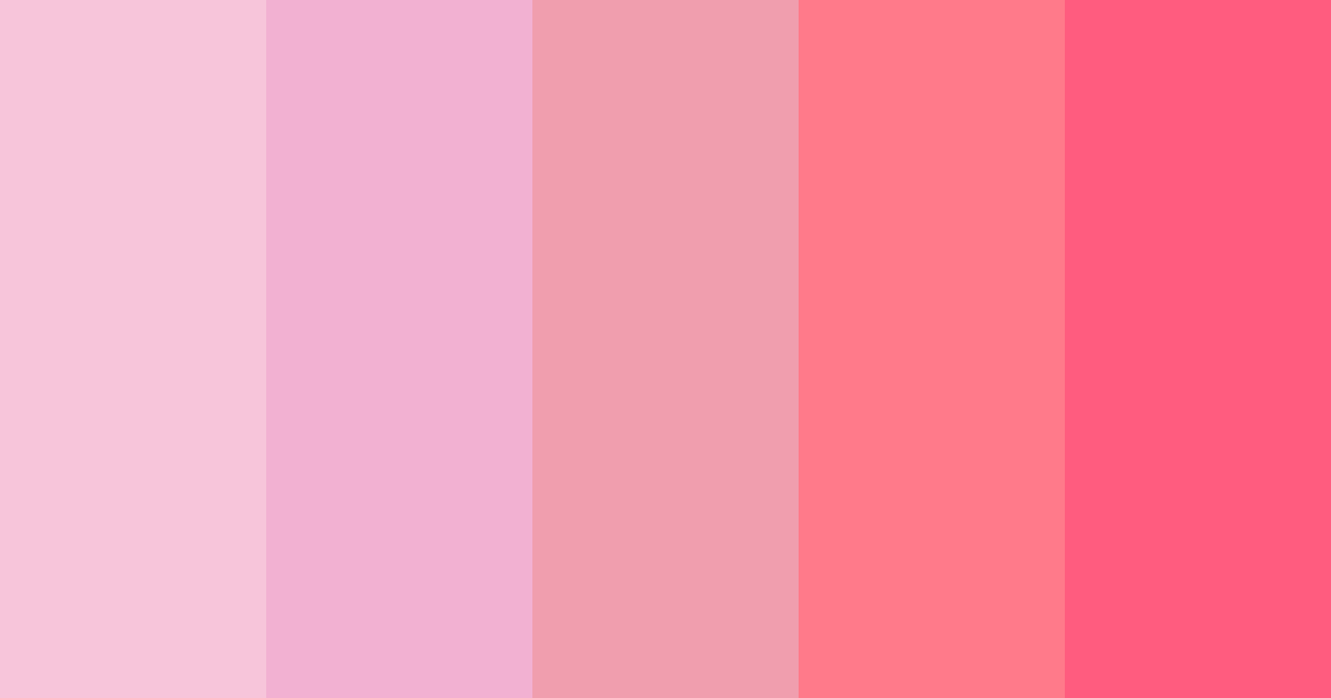 Download soft pink hawaii color palette PNG image (landscape)