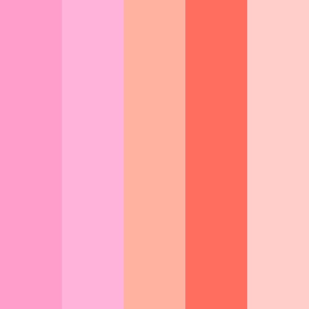Download soft pink hawaii color palette PNG image (square)