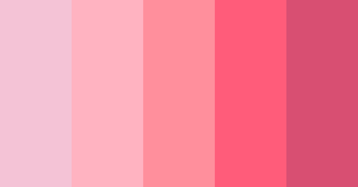 Download soft pink hawaii color palette PNG image (landscape)