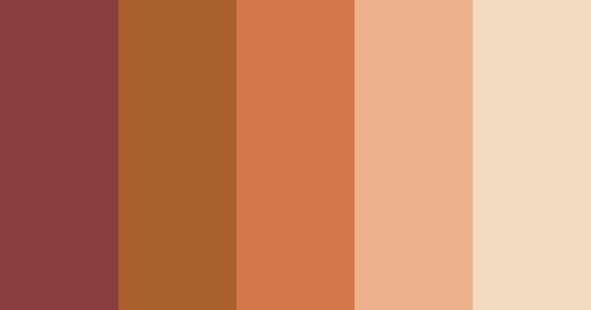 Download auburn delight color palette PNG image (landscape)