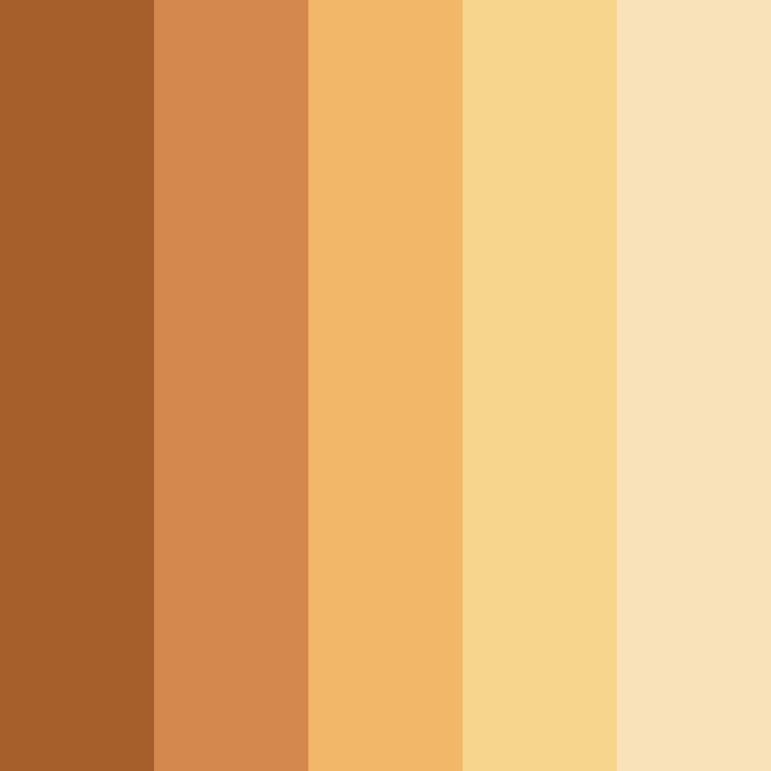 Download auburn sunrise color palette PNG image (square)