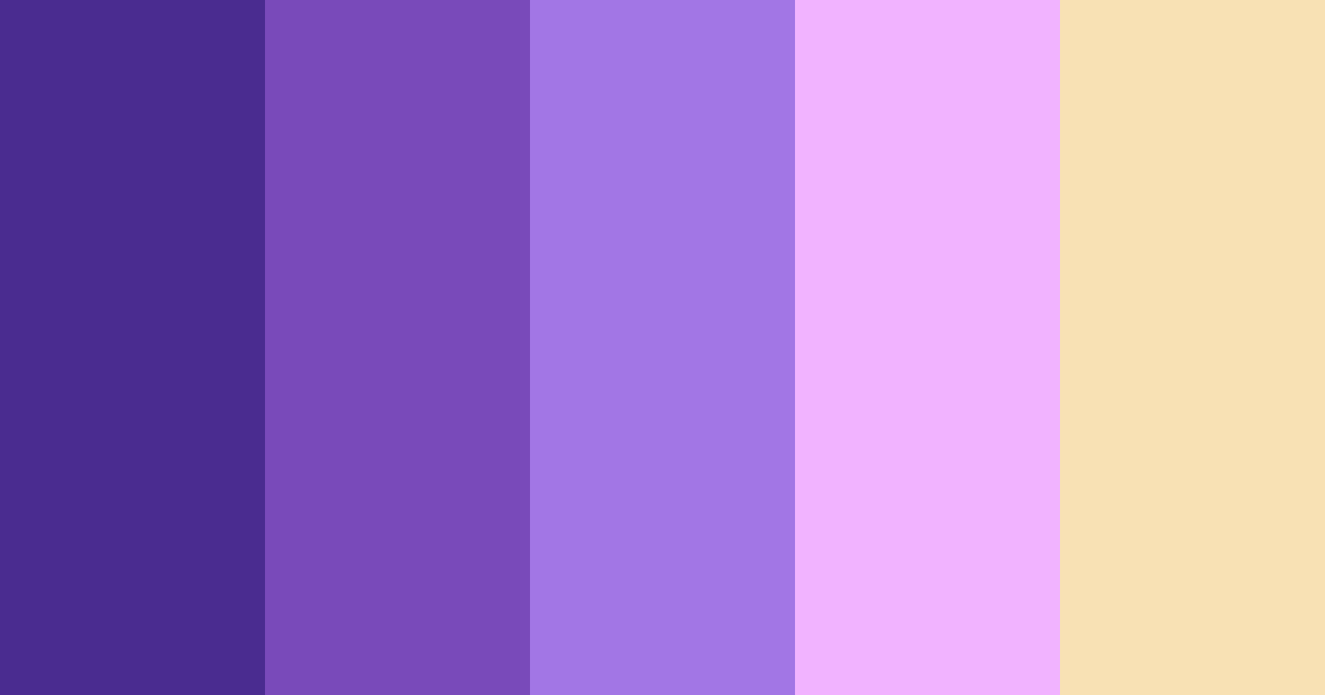 Download twilight & sparkle color palette PNG image (landscape)