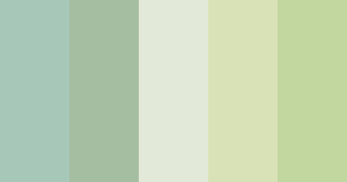 Download sage serenity color palette PNG image (landscape)