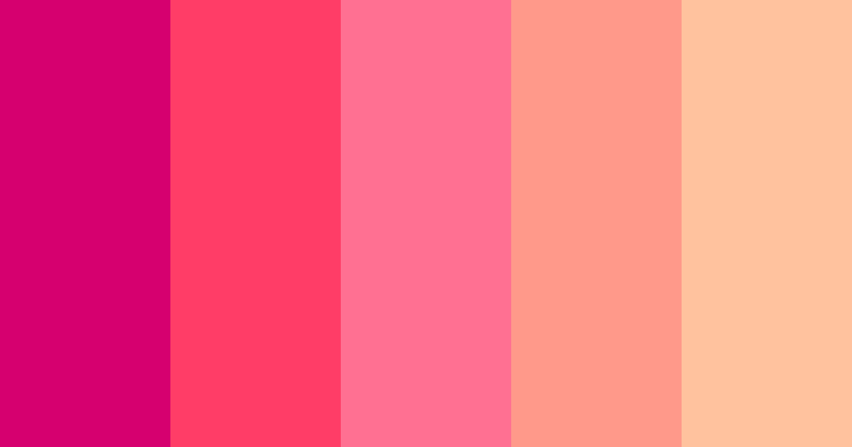 Download fuschia delight color palette PNG image (landscape)