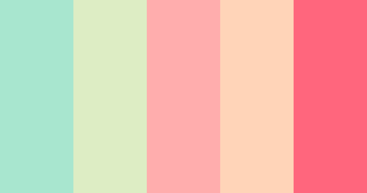 Download spring garden color palette PNG image (landscape)