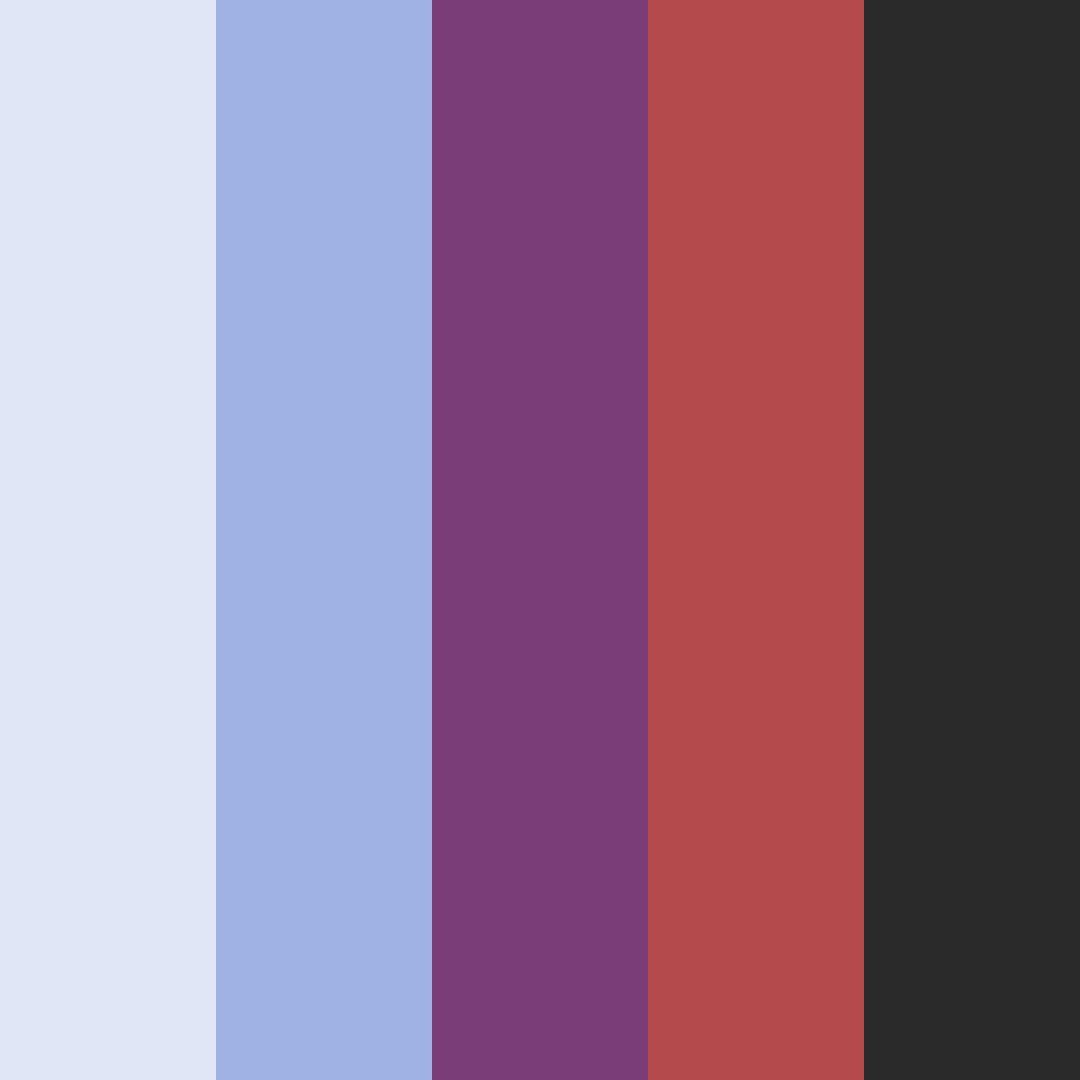Download glacial red ice color palette PNG image (square)