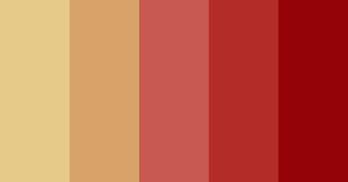 Download beige and crimson color palette PNG image (landscape)