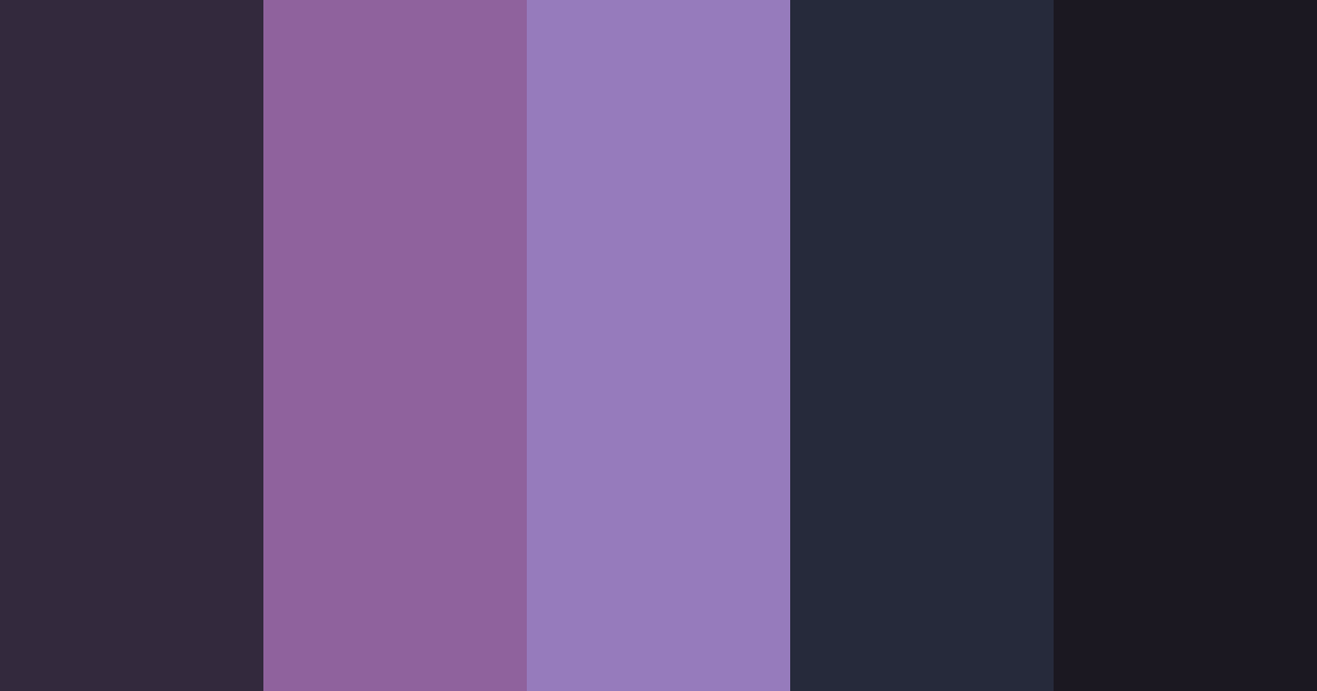 Download midnight dreams color palette PNG image (landscape)