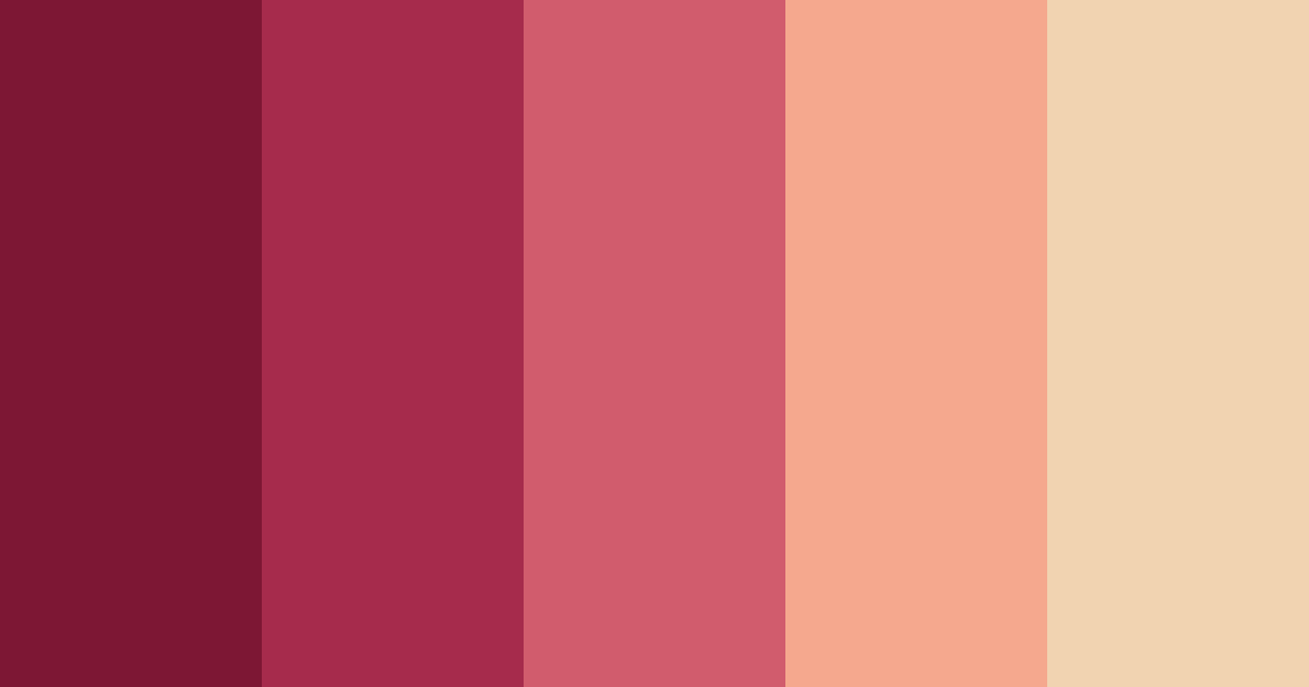 Download claret dream color palette PNG image (landscape)