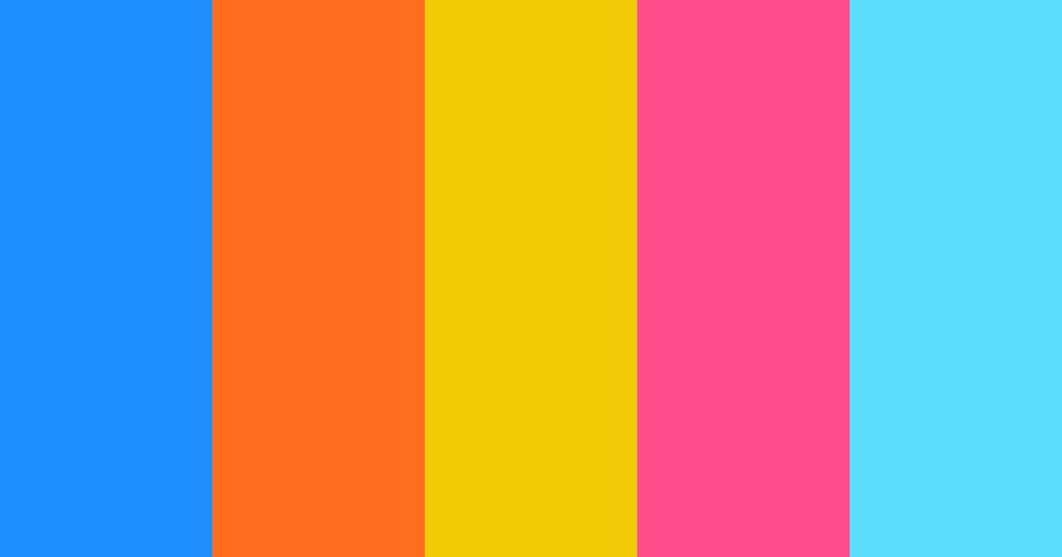 Download y2k vibes color palette PNG image (landscape)