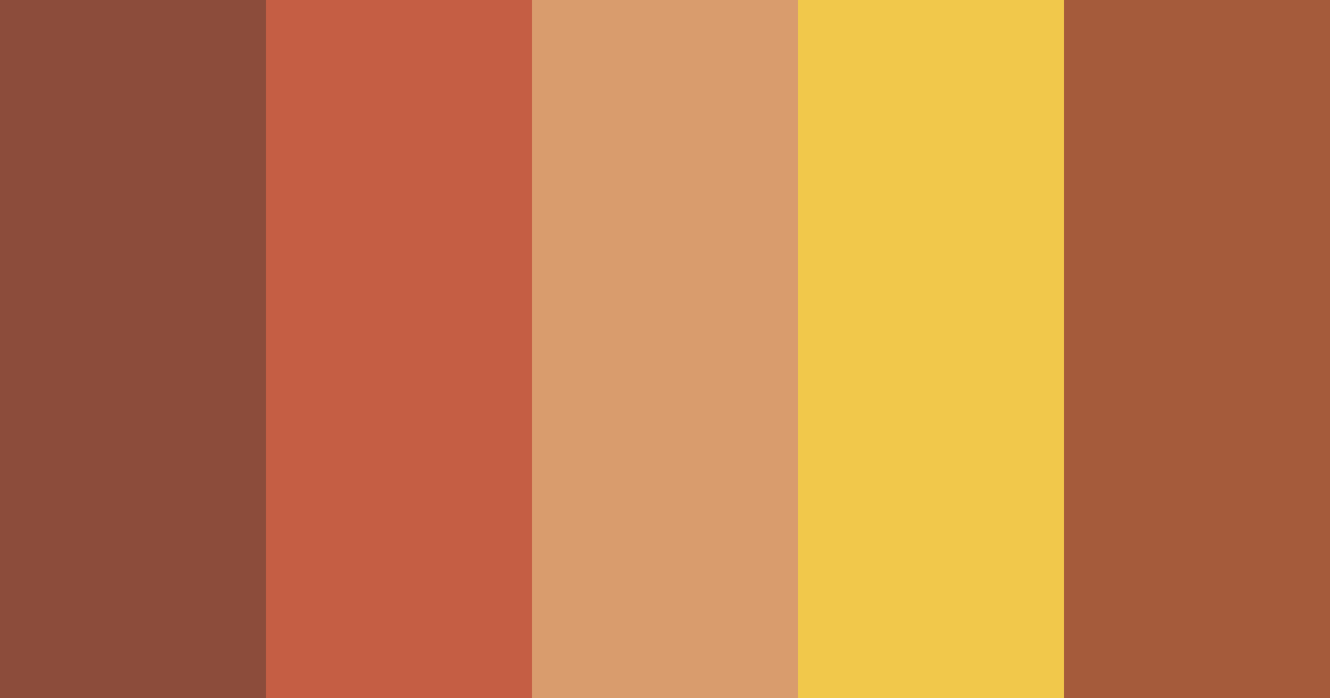 Download brick and auburn color palette PNG image (landscape)